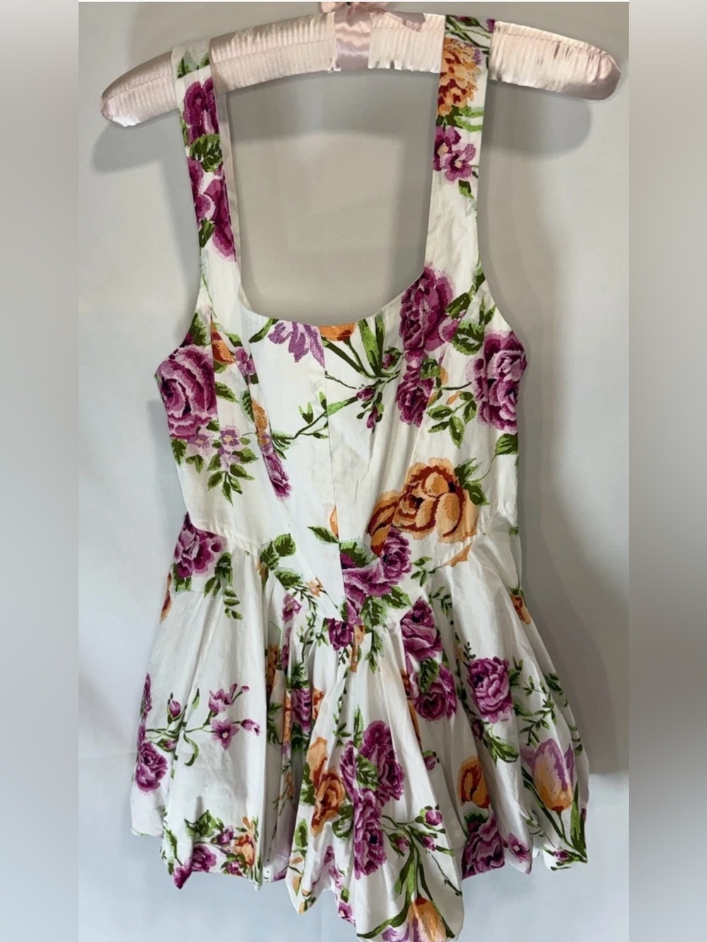 Olivaceous NWT Women's Floral Mini Bubble Dress Tank Style Top Boutique Size Med